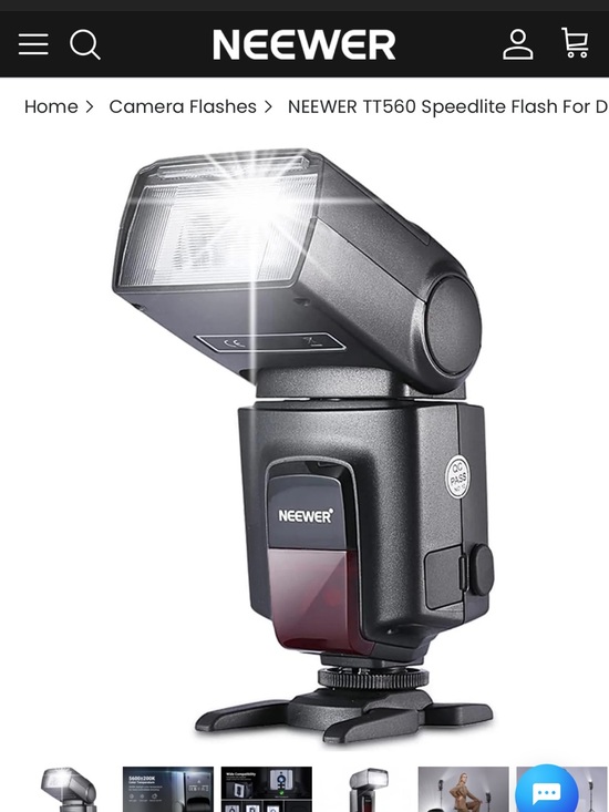 Neewer Other - TT560 Black Speedlite Flash for DSLR Cameras